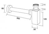 Сифон Margaroli 240L (Хром)