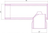 Сунержа 00-1506-1010 | уголок переходной 1" нар.р. - 1" нар.р.