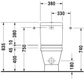 Бачок для унитаза Duravit 2nd floor 087610