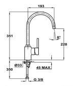 TEKA ARES 23.915.02.10 | смеситель для кухни 