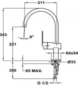 TEKA MZ 38.9115.02 | смеситель для кухни (хром)