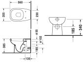 Приставной унитаз Duravit D-Code 211509