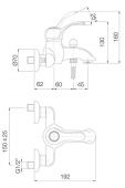FIMA CARLO FRATTINI LAMP F3304/1BR | смеситель для ванны и душа (старая бронза)
