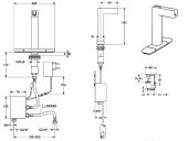HANSA CANYON XS 07602201 | электронный смеситель для раковины с подсветкой