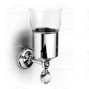 Migliore Amerida ML.AMR-60.402CR | настенный стакан для зубных щёток (хром/swarovski) ― поставщик сантехники и отопительного оборудования SAN-GROZE