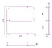 Стилье (Сунержа) Электрика G 00403-6060 | электрический полотенцесушитель 600х600