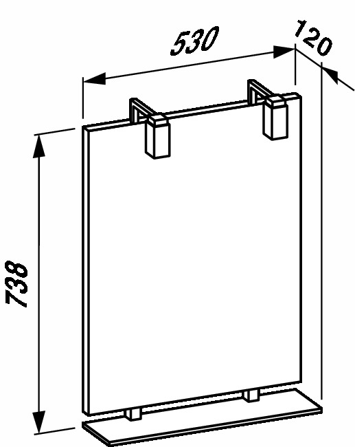 Зеркало laufen case