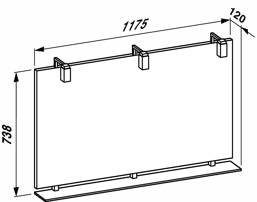 Зеркало laufen case