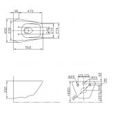 TOTO JEWELHEX CW682B | унитаз подвесной