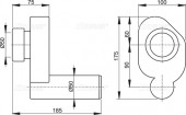 ALCAPLAST A45B | сифон для уринала