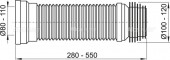 ALCAPLAST Flexi A97 | гофра для унитаза