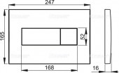 ALCAPLAST M375 | клавиша смыва для унитаза (цвет золото) 