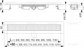 ALCAPLAST APZ101 LOW 550 | душевой трап (лоток) низкий