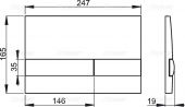 Alcaplast M1721 | клавиша смыва для унитаза (цвет чёрный)