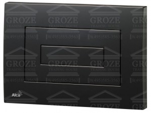 ALCAPLAST M478 | клавиша смыва для унитаза (цвет чёрный) ― поставщик сантехники и отопительного оборудования SAN-GROZE
