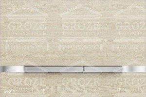 ALCAPLAST STRIPE OAK WHITE | клавиша смыва FLAT для унитаза (цвет светлый дуб) ― поставщик сантехники и отопительного оборудования SAN-GROZE