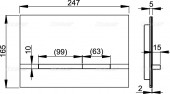 ALCAPLAST STRIPE WENGE | клавиша смыва FLAT для унитаза (цвет венге)