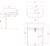 AZL003 Artceram Azuley | раковина подвесная 72x50