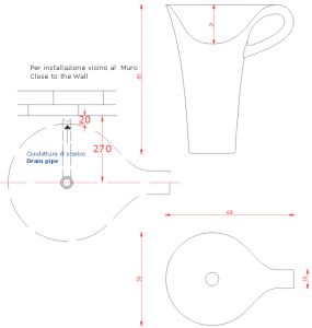 OSL004 Artceram Cup | напольная раковина 70x50 ― поставщик сантехники и отопительного оборудования SAN-GROZE