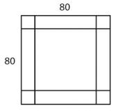 Berloni Bagno SCI0800V | зеркало 80x80