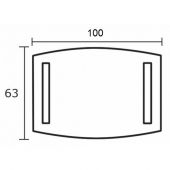 Berloni Bagno SQ410 | зеркало с подсветкой 100x63