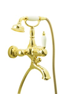 BOHEME Tradizionale Oro 283 | смеситель для ванны (золото/керамика) ― поставщик сантехники и отопительного оборудования SAN-GROZE