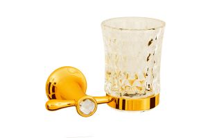 BOHEME Chiaro 10504 | стакан для зубных щёток (золото/swarovski) ― поставщик сантехники и отопительного оборудования SAN-GROZE
