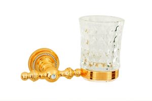 BOHEME Imperiale 10404 | стакан для зубных щёток (золото/swarovski) ― поставщик сантехники и отопительного оборудования SAN-GROZE