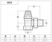V67410MA Carlo Poletti ARTISTIC | вентиль угловой нижний (бронза)