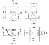 Duravit DuraStyle 215509 | унитаз моноблок напольный