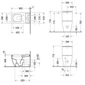 Duravit ME By Starck 217009 | унитаз моноблок