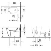 Duravit ME By Starck 228910 | биде напольное