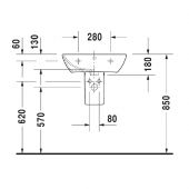 Duravit ME By Starck 085840 | полупьедестал