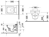 Подвесной унитаз Duravit PuraVida 221909