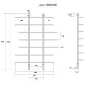 Energy Aero | водяной полотенцесушитель 1000x600