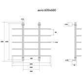 Energy Aero Lux | водяной полотенцесушитель 600x600