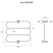 Energy Aura | электрический полотенцесушитель 600x600