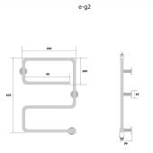 Energy E chrome G2 | электрический полотенцесушитель 625x450