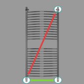 Energy Elite | водяной полотенцесушитель 1200x500