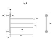 Energy I chrome G3 | электрический полотенцесушитель 440x550