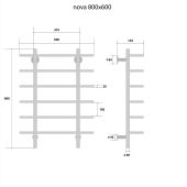 Energy Nova | электрический полотенцесушитель 800x600