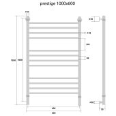 Energy Prestige | водяной полотенцесушитель 1000x600