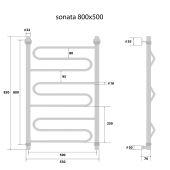 Energy Sonata | водяной полотенцесушитель 800x500