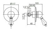 FIORE IMPERIAL SKY 82GO5130 | смеситель для душа gold (золото)