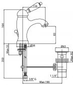 FIORE IMPERIAL 83GO5221 | смеситель для раковины gold (золото)