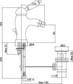 FIORE IMPERIAL 83GO5321 | смеситель для биде gold (золото)