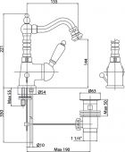 FIORE IMPERIAL 83GO5322 | смеситель для биде gold (золото)