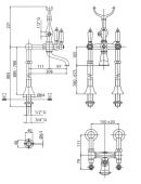 FIORE COLONIALE 02G615 | напольный смеситель для ванны gold (золото)