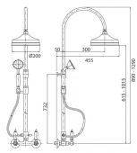 FIORE COLONIALE 02G620 | душевая система gold (золото)