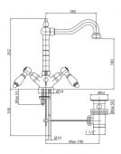 FIORE COLONIALE 02G625 | смеситель для раковины gold (золото)